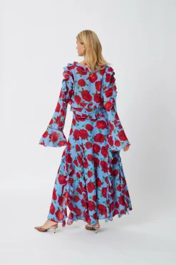 Cras Cph Shorts & Nederdele<Georgia Skirt - Blue Roses
