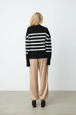Cras Cph Strik<Isolde Pullover - Black/White